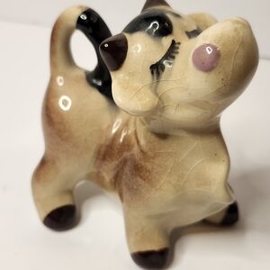 Vintage Ceramic Cow Figurine